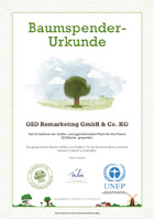 Baumspender Urkunde | GreenPanda.de