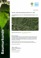 Baumspender Urkunde | GreenPanda.de