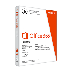 MS Office 365 Personal für 1 PC + 1 Tablet Abo