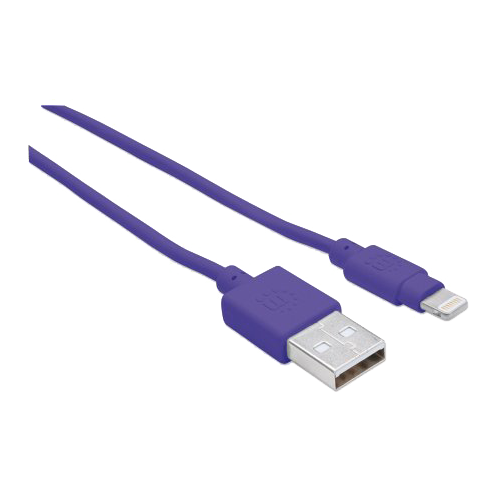 Manhattan Pop iLynk Lightning-USB Kabel lila 100cm