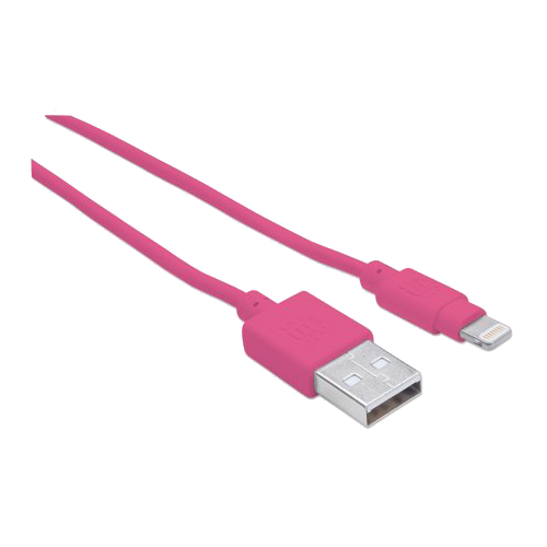 Manhattan Pop iLynk Lightning-USB Kabel rosa 100cm