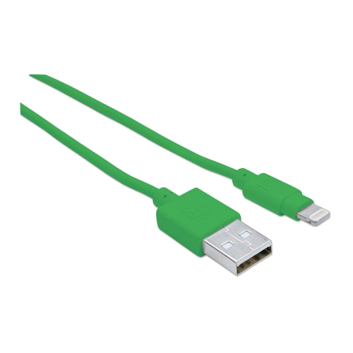 Manhattan Pop iLynk Lightning-USB Kabel grün 100cm
